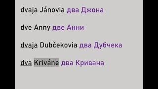 Словацкий язык. Урок 144. - Общие и собственные cуществительные - Часть 3.