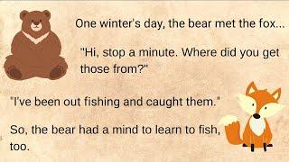 English Listening Practice | Why the Bear Has a Stumpy Tail | Short Norse Story for Comprehension