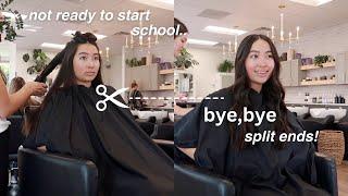 FALL ORIENTATION + CHOPPING MY HAIR FOR SCHOOL!