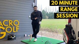 Efficient Golf Practice Routine | Follow Along Driving Range Session