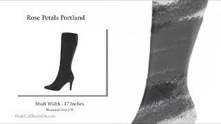 Rose Petals Portland Wide Shaft - Boots For Massive Calves