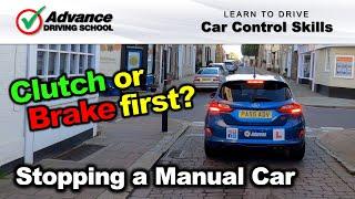 Clutch or Brake First When Stopping?  |  Learn to drive: Car control skills