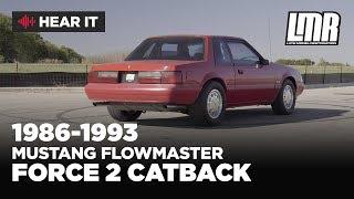 Fox Body Mustang Exhaust Sound Clip | Flowmaster Force Two Catback Exhaust 1986-1993