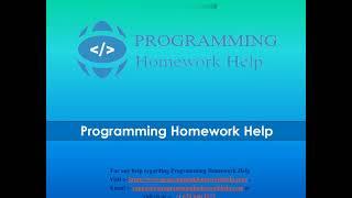 Programming Homework Help