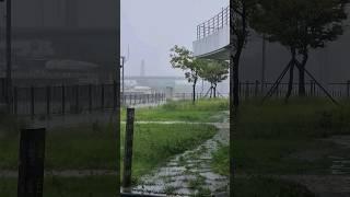 태풍 카눈! 현데프리미엄아울렛김포! 때려붓기시작!