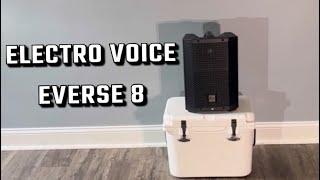 Electro Voice Everse 8 unboxing and demo loudest 8 inch speaker I’ve heard 121 DB