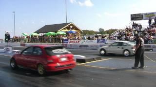 11sec Turbo EK Civic vs Turbo CRX