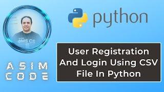 User Registration And Login Using CSV File In Python