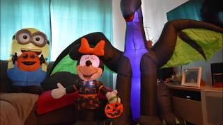 Airblown Dragon Inflatable LED - unboxing plus extra Halloween