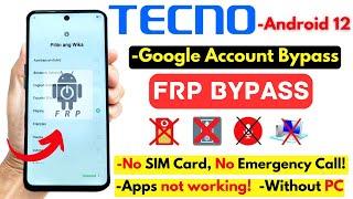 ALL TECNO FRP BYPASS Without PC -Tecno Android 12/13 Frp Google Account New Trick 2024! No Apps Fix!