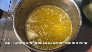 Recipe - Turn Salted Butter Into Unsalted Butter, Ghee, топленое масло по домашнему