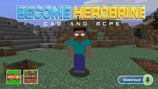 Become a Herobrine mod for minecraft pe and crafting and building |100% working