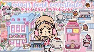 Bakeshop makeover in TOCA BOCA using the NEW SUGAR PINK ESSENTIALS UPDATE 🩷