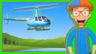 Helicopters for Children | Blippi Explore a Helicopter