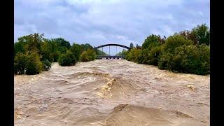 Hochwasser im Regierungsviertel - Sankt Pölten 2024