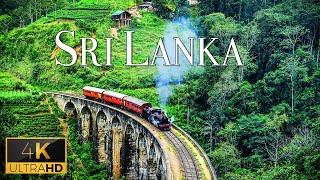 FLYING OVER SRI LANKA (4K Video UHD) - Calming Music With Beautiful Nature Film For Relaxation On TV