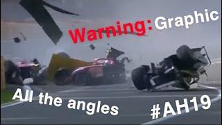 All Angles Of Anthoine Hubert’s Fatal Crash Including Juan Manuel Correa