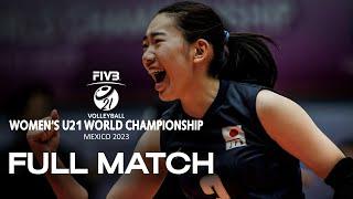 JPN vs. MEX - Full Match | Women's U21 World Championship | Lèon