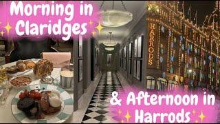 BREAKFAST AT CLARIDGES & SHOPPING IN HARRODS, LONDON!