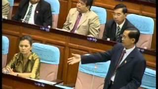 October 01, 2010 MP Yim Sovann Talking in National Assembly_1