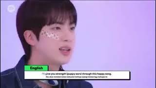 [SUB INDO] Jin (BTS) on Spotify KPop ON Hub “Jin rolls the dice & decided his fate | Dice challenge”