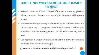 NETWORK SIMULATOR 2 BASICS PROJECT