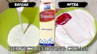 Kaise bnate hai PERFECT WHIPPING CREAM hindi main ,Step by step tutorial recipe NO FAIL Stable cream