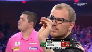 Grand Slam of Darts 2015 Group F Keegan Brown vs Mark Webster