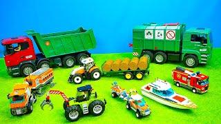 Feuerwehrauto, Traktor, Bagger, Polizeiautos & Zug  Spielzeugautos, Bruder, Siku, Lego (der Film)