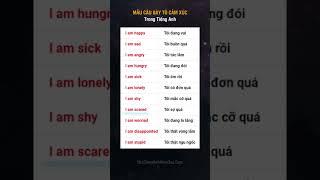 Câu bày tỏ cảm xúc Tiếng Anh #tienganh #english #hoctienganh #learnenglish #learn #ielts