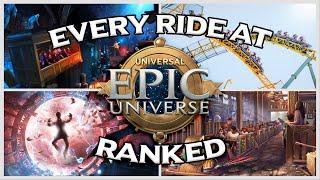 EVERY RIDE at Universal's Epic Universe RANKED