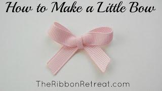 How to Make a Little Bow - TheRibbonRetreat.com