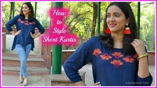 4 Ways to Style Short Kurtis | Indian Ethnic Wear | Perkymegs