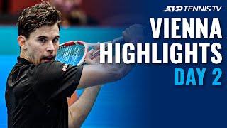 Djokovic, Thiem Progress; Garin Upsets Wawrinka | Vienna 2020 Day 2 Highlights