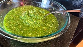 Green chutney Recipe /طرز تهیه چتنی سبز مخصوص روزهای رمضان