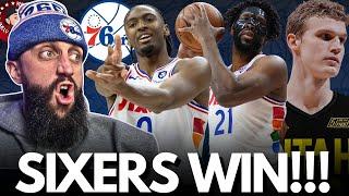 Sixers ESCAPE a close one in Utah!  Maxey & Embiid 32pts each!  Podcast P..  well..