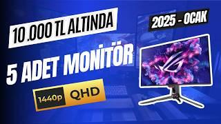 10.000 TL ALTINDA 5 ADET 2K MONİTÖR I 2025 OCAK MONİTÖR ÖNERİLERİ