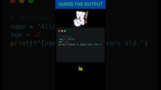 Can This Python f-String Code Trick You?  #GuessTheOutput #Python #shorts