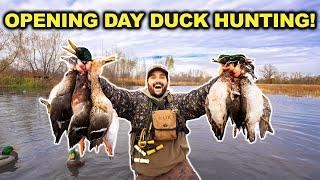 OPENING DAY Duck Hunting at the LEASE!!! (Catch Clean Cook)