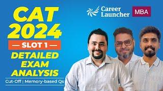 CAT 2024 LIVE Analysis | Slot-1 Answer Key | Good Attempts, Difficulty Level, & Cut-offs Revealed!