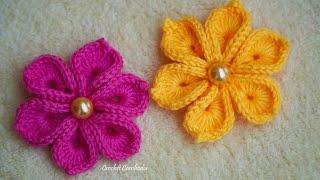 Crochet Flower | How To Crochet Flower, DIY Easy Crochet Flower