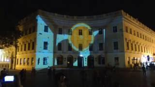 Odessa Light Fest 2016, videomapping. Odessa. Dumskaya Square.