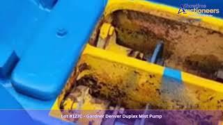 Lot #127C - Gardner Denver Duplex Mist Pump | Heavy Equipment Auction | April 2nd