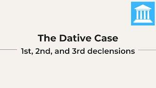 The Dative Case in Latin