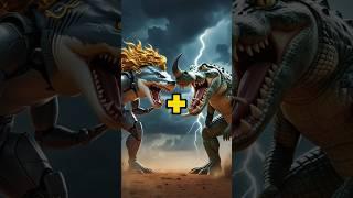 Cyborg  sharks  +  Crocodile #hybrid #viralvideos #shorts #youtube #aditya editz AI #videoedits