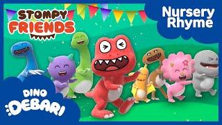 Koong-Kong-Dda Friends of T-Rex Debari | Stompy Friends | kids song | DebariTV