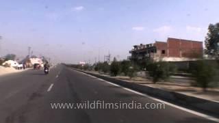 Smooth drive towards the city of Meerut