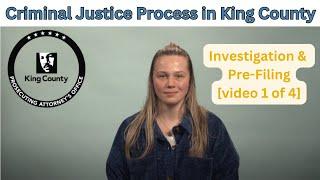 Criminal Justice Process (1 of 4) – Investigation and Pre-Filing