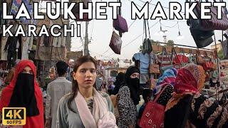 Lalukhet Market Karachi - Walking Tourist 4K