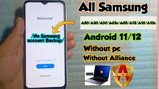 All Samsung Android 11/12 Frp Bypass Without pc/Without Alliance shield/no knox/no Samsung Account|